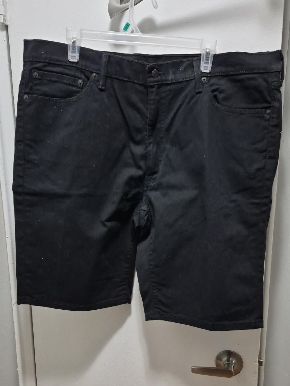 Levi's Black Flat-Front Men's Shorts